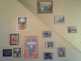 Artwork in the community room at our mother house.